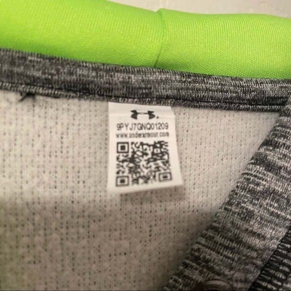 UNDER ARMOUR Women’s Grey Gray Hoodie Coldgear Logo Sweatshirt 1284453 001 Small - Picture 6 of 7
